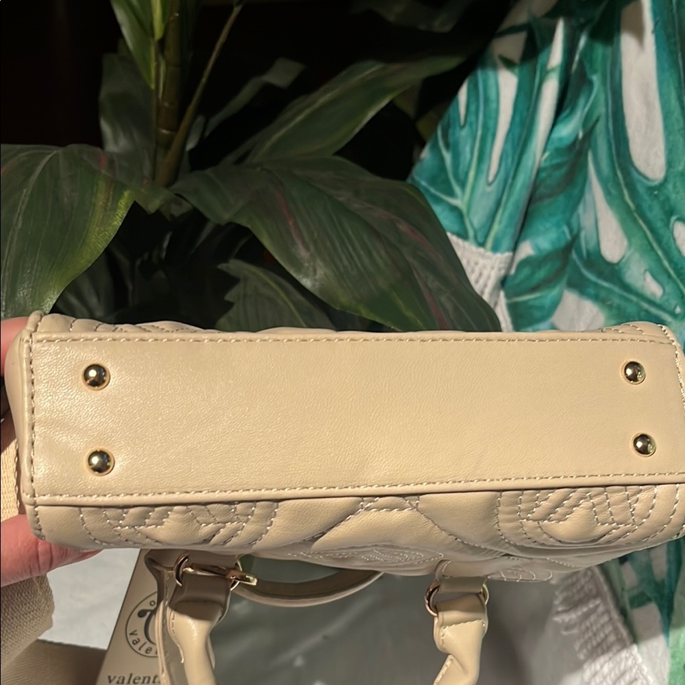 Valentino Orlandi Beige Quilted Women's Bag - Picture 5 of 8